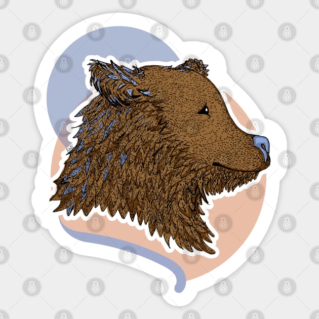 Cute Bear illustration Sticker by Nat__ur